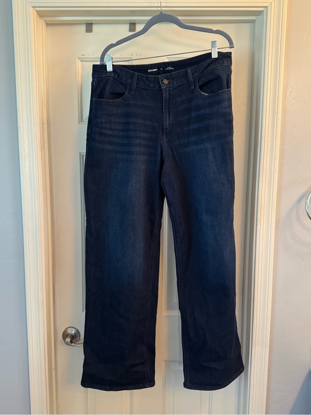 EUC Old Navy Dark Blue Wide Leg Jeans